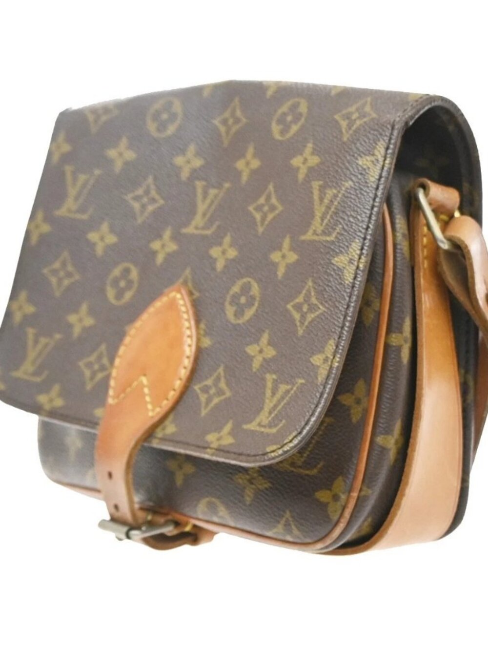 LOUIS VUITTON Cartouchiere MM Shoulder Bag Monogram Leather Brown M51253 30KD743 - Picture 2 of 16
